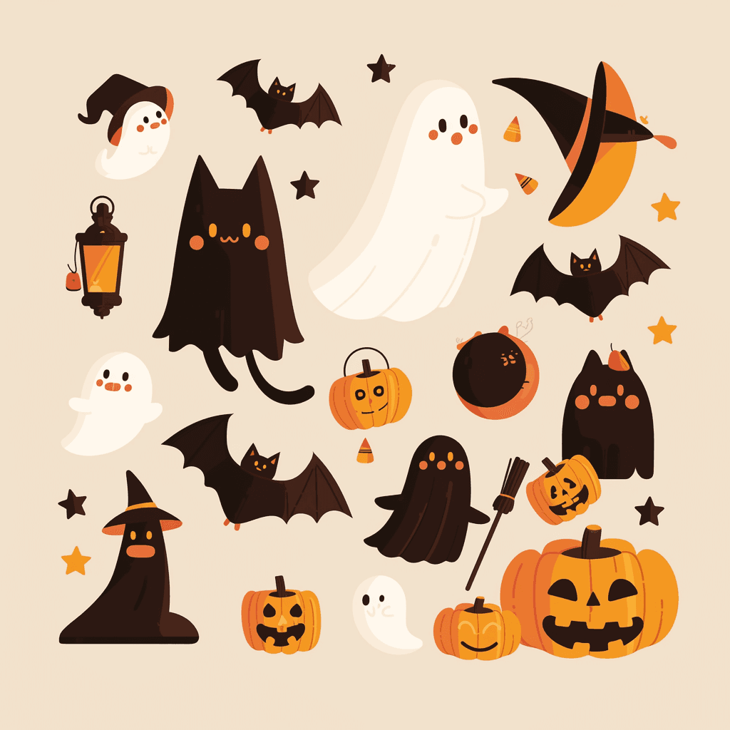 Halloween Ghost 495 original repeating artwork
