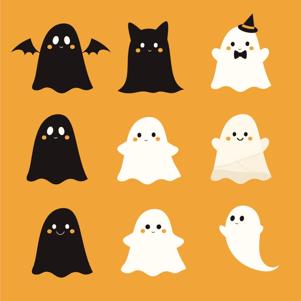 Halloween Ghost 1023 original repeating artwork