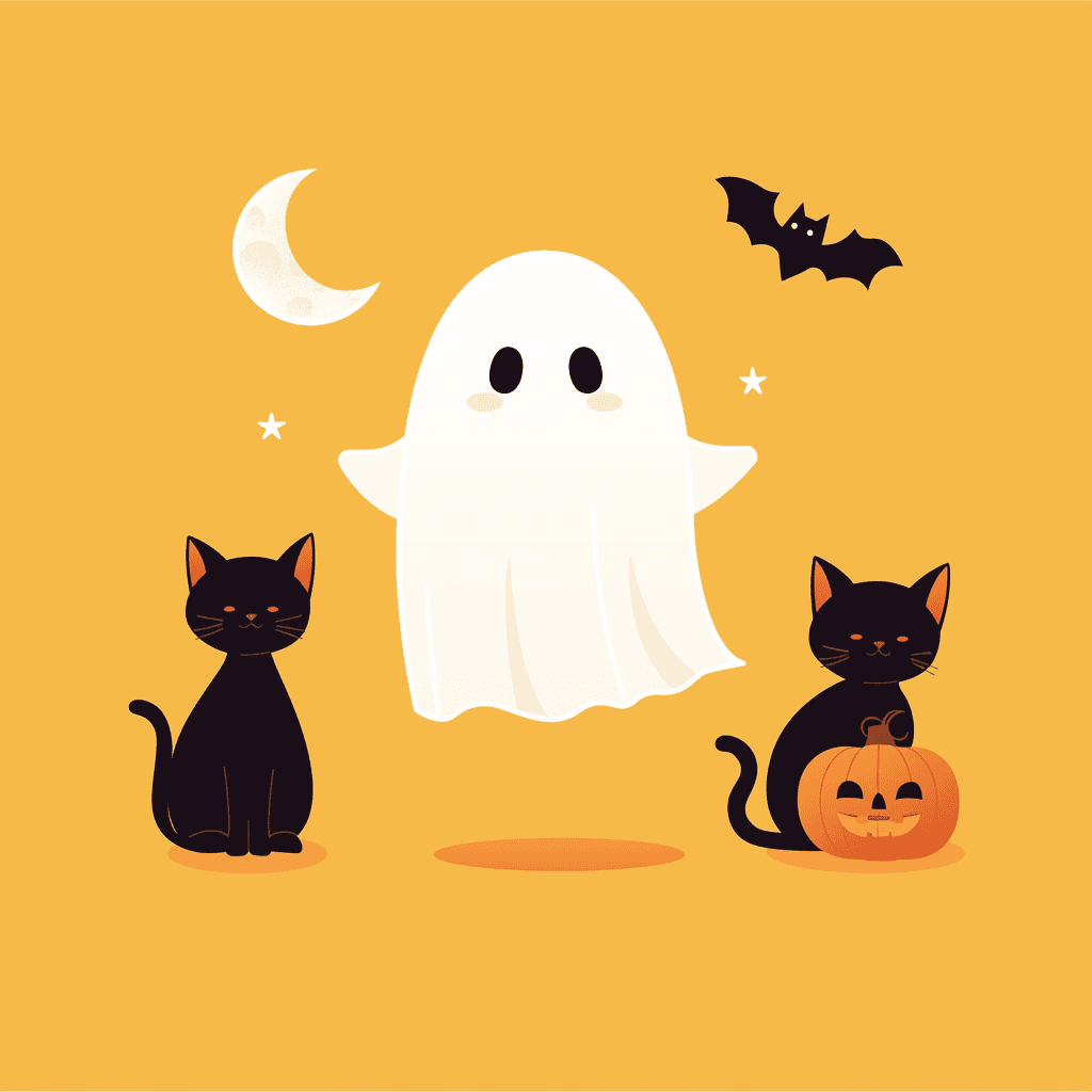 Halloween Ghost 305 original repeating artwork