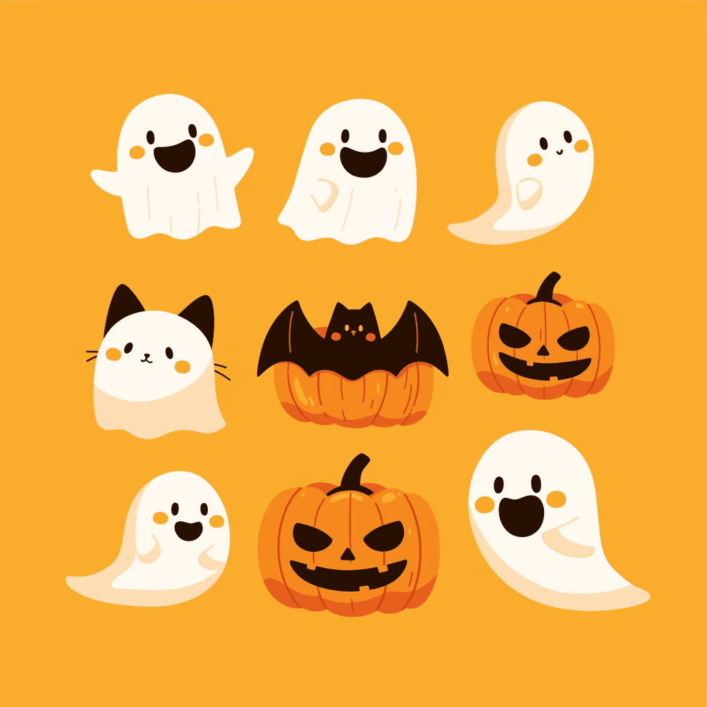 Halloween Ghost 218 original repeating artwork