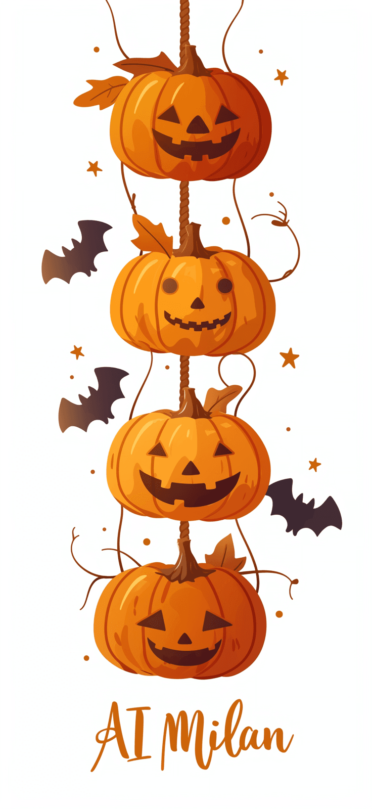 Halloween Pumpkin 020 original repeating artwork