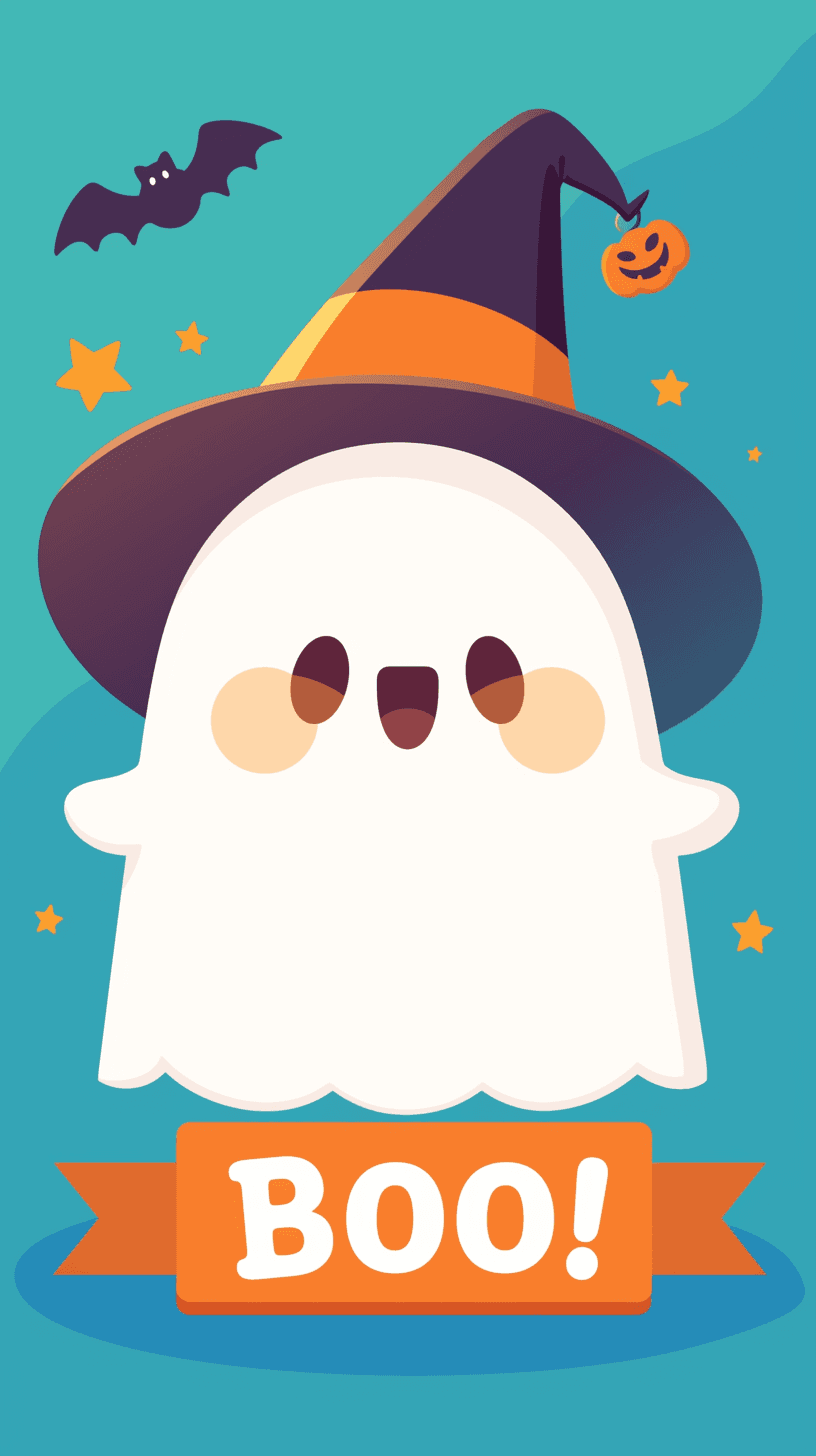 Halloween Ghost Rush original repeating artwork