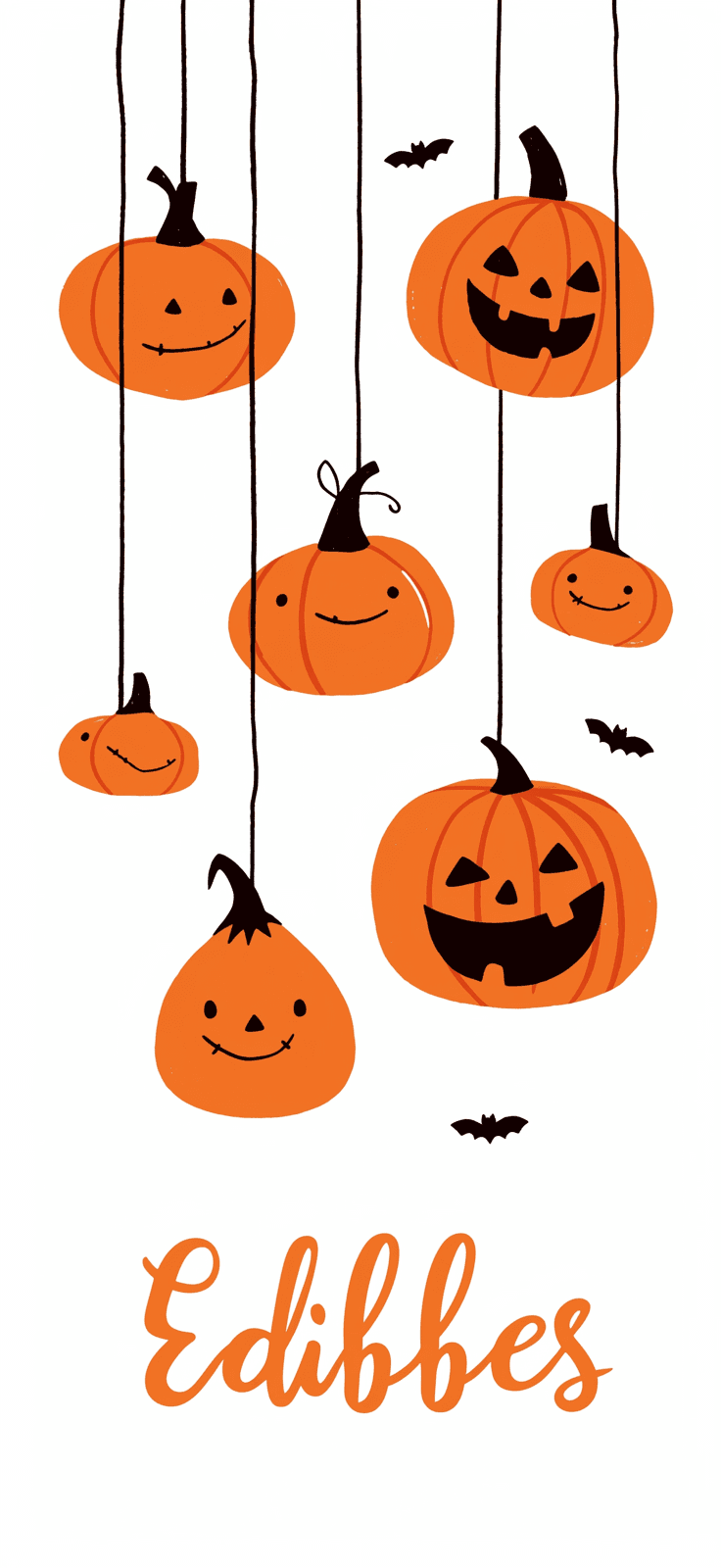 Halloween Pumpkin Press original repeating artwork