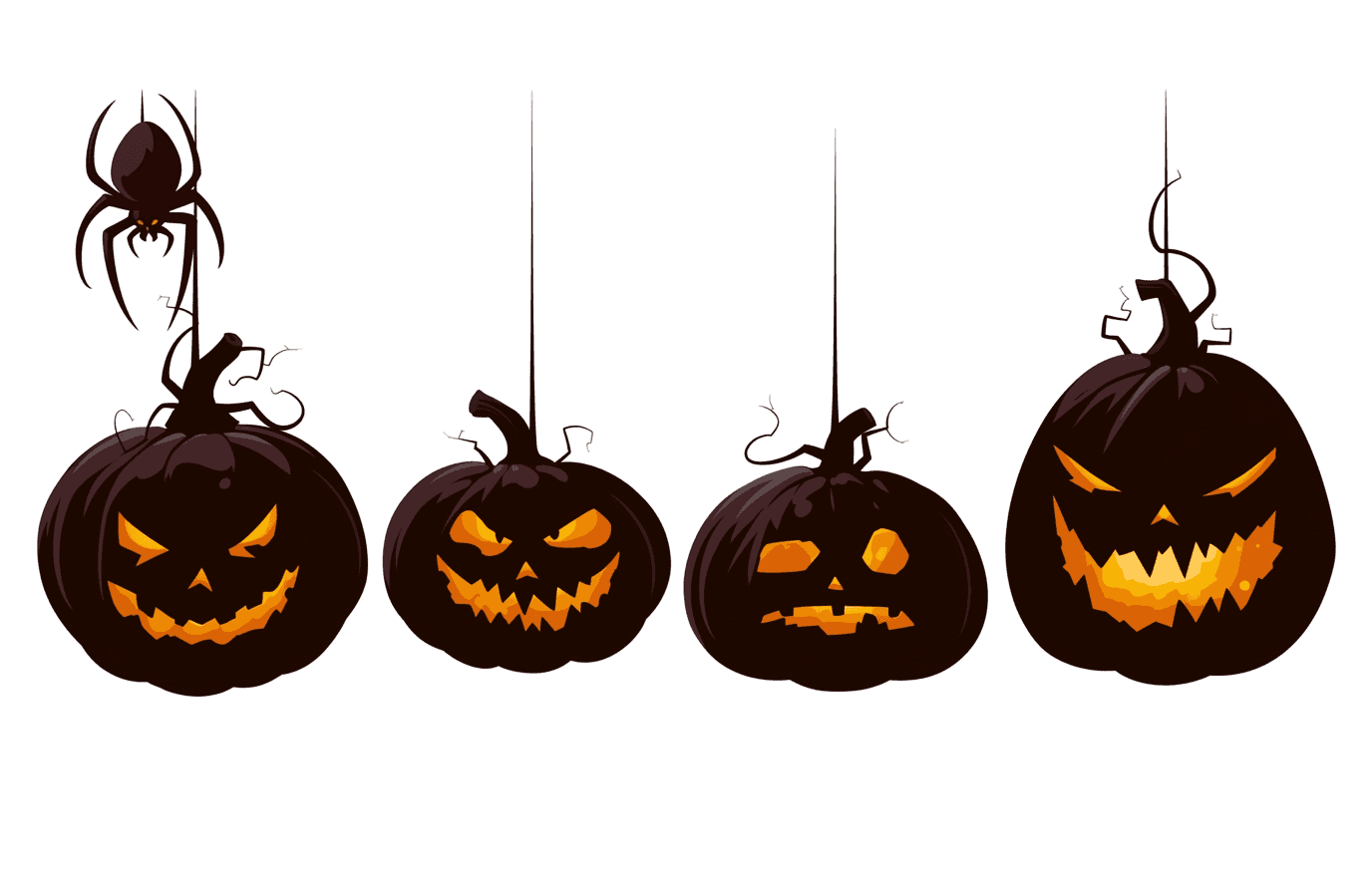 Halloween Pumpkin Daybreak original repeating artwork