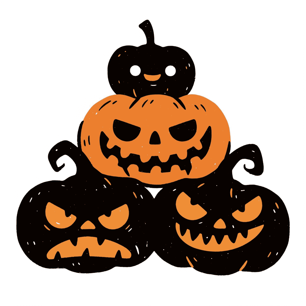 Halloween Pumpkin Prism original repeating artwork