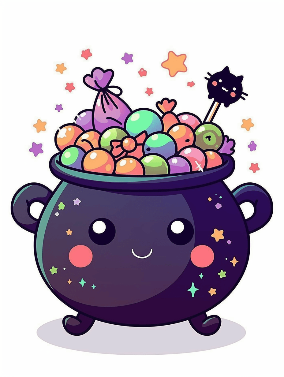 Halloween Candy Club original repeating artwork