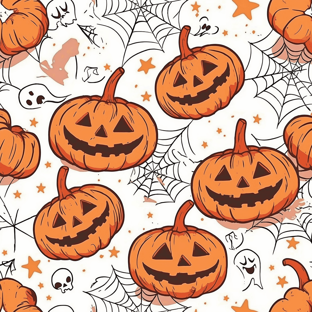 Halloween Pumpkin 454 original repeating artwork