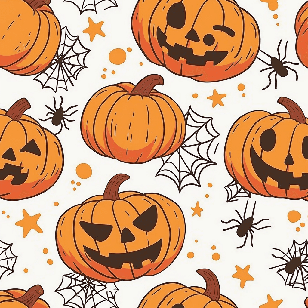 Halloween Pumpkin 244 original repeating artwork