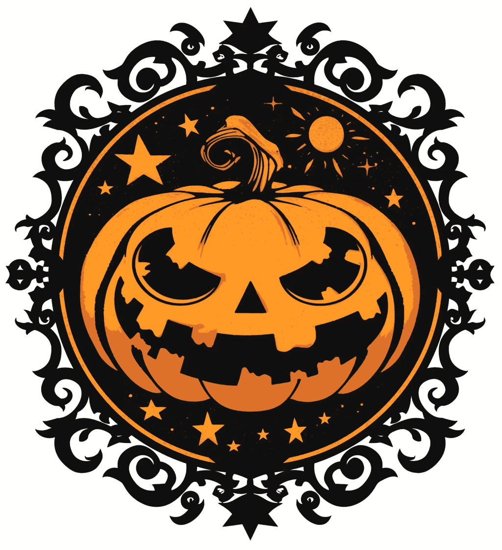 Halloween Pumpkin 444 original repeating artwork
