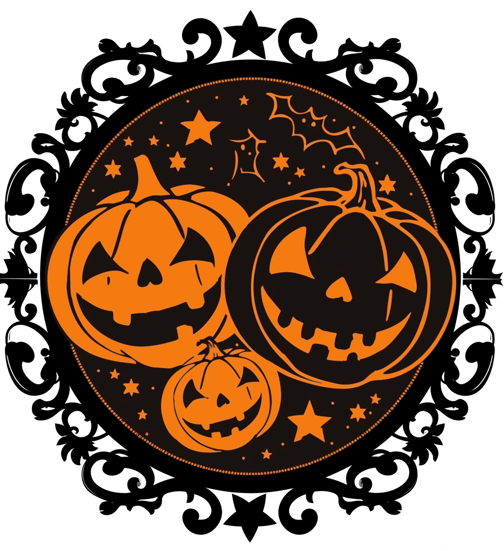 Halloween Pumpkin 057 original repeating artwork