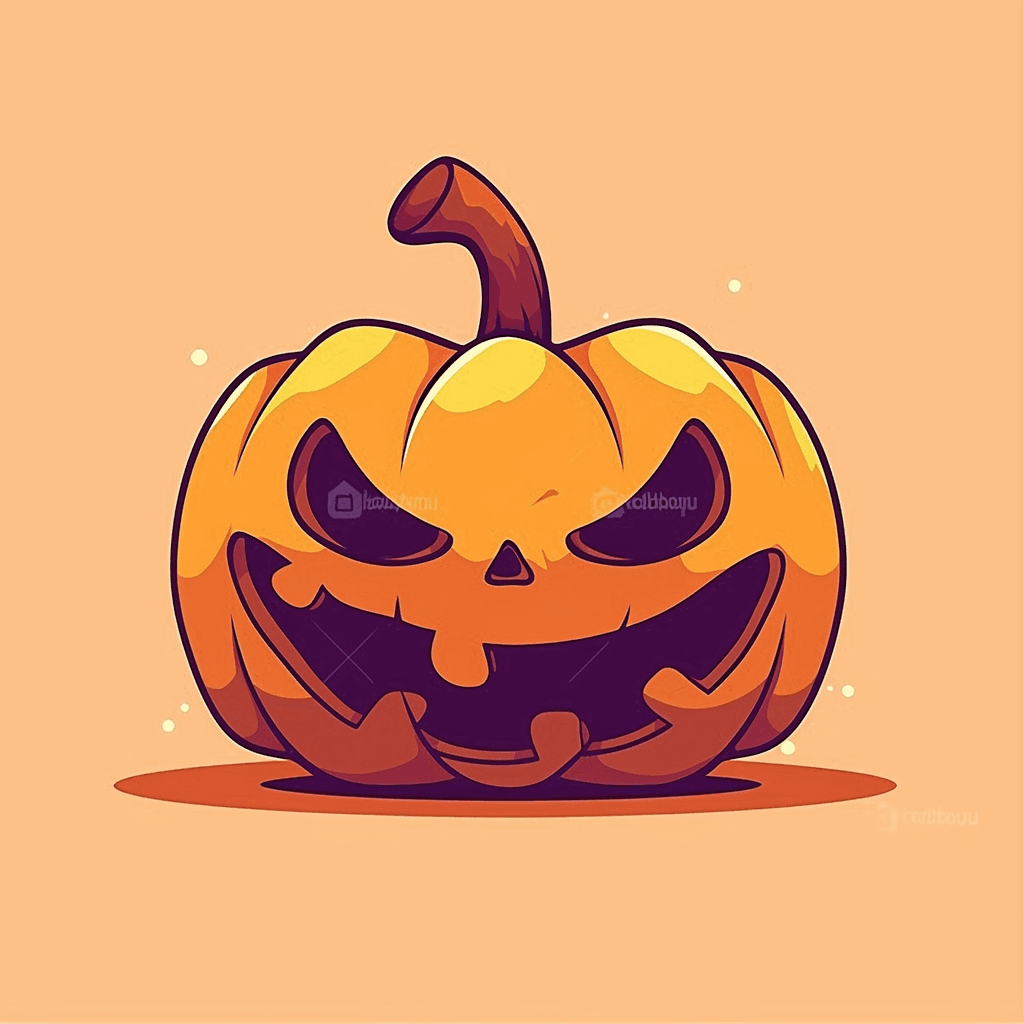 Halloween Pumpkin 065 original repeating artwork