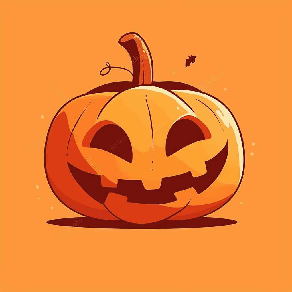 Halloween Pumpkin Downtown original repeating artwork
