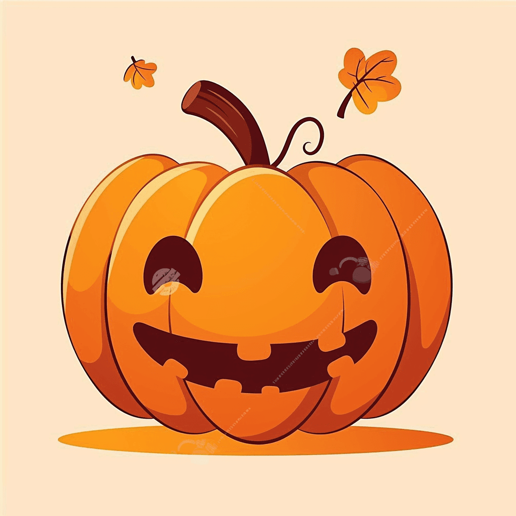 Halloween Pumpkin Drift original repeating artwork