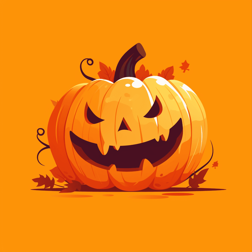 Halloween Pumpkin Zip original repeating artwork