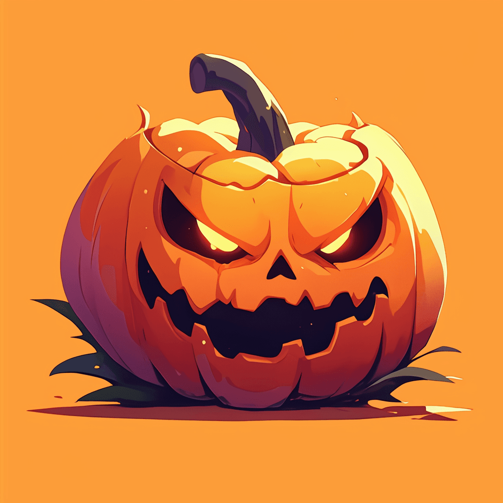 Halloween Pumpkin 002 original repeating artwork