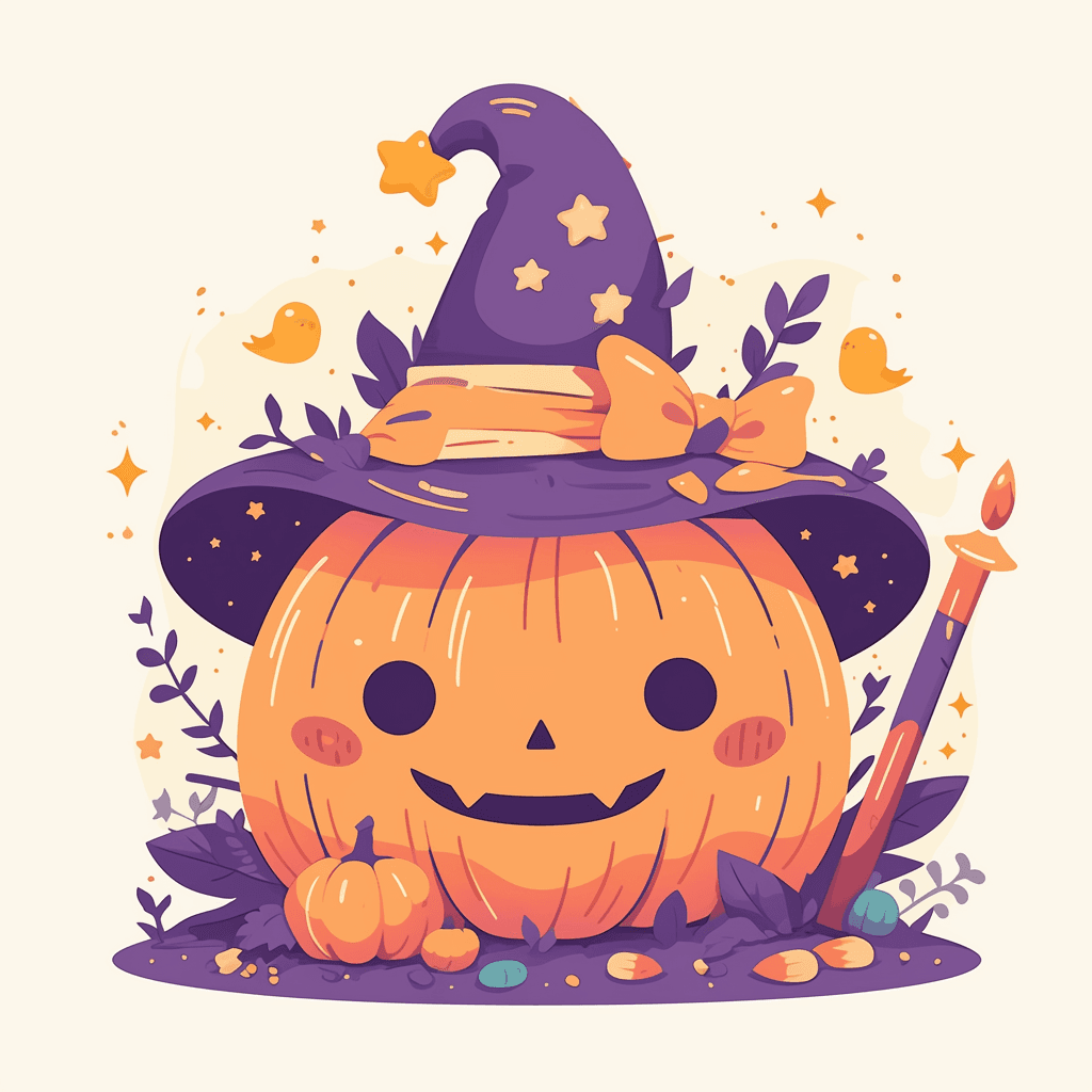Halloween Pumpkin 009 original repeating artwork