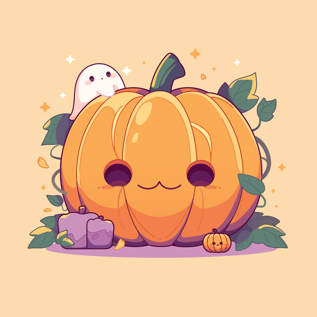 Halloween Pumpkin 019 original repeating artwork