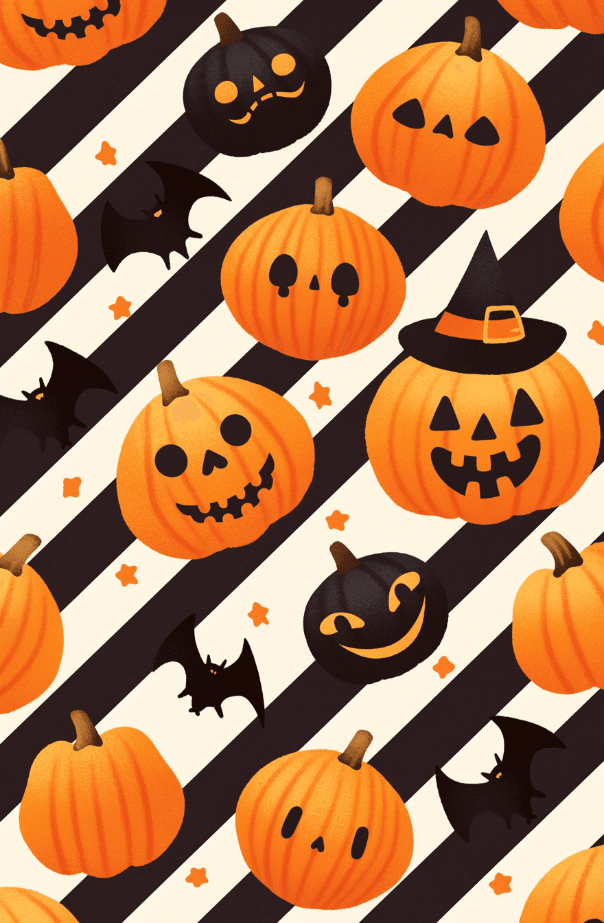 Halloween Pumpkin 477 original repeating artwork