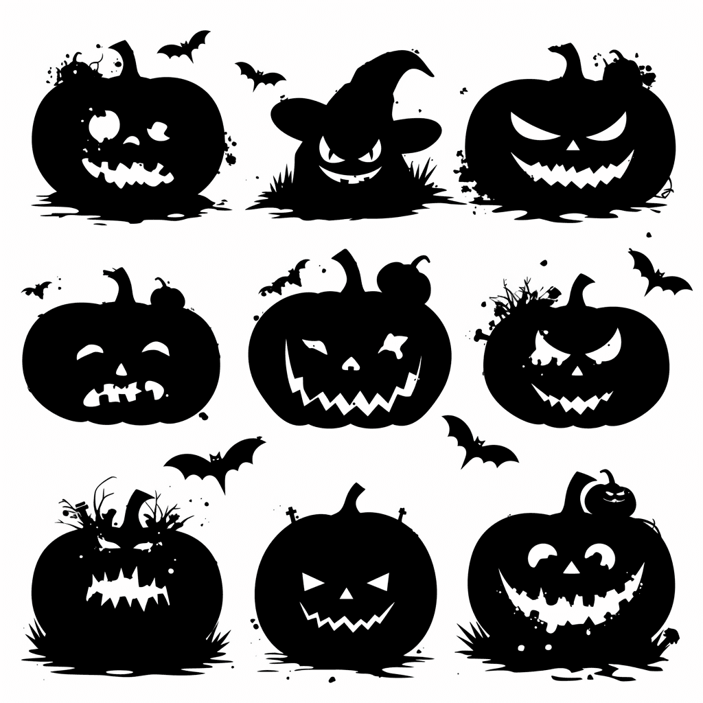 Halloween Pumpkin Snap original repeating artwork