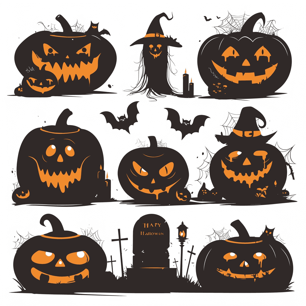 Halloween Pumpkin 437 original repeating artwork