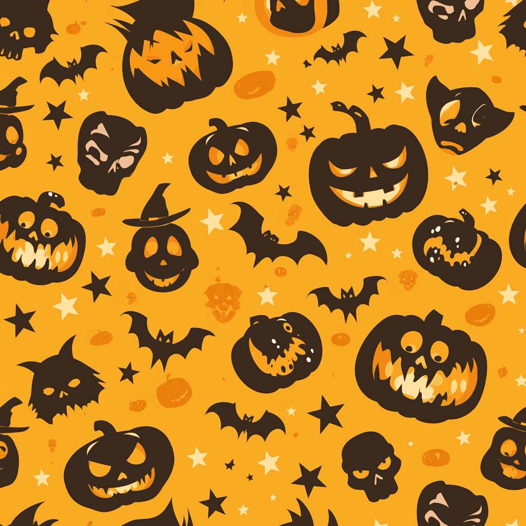 Halloween Pumpkin 473 original repeating artwork