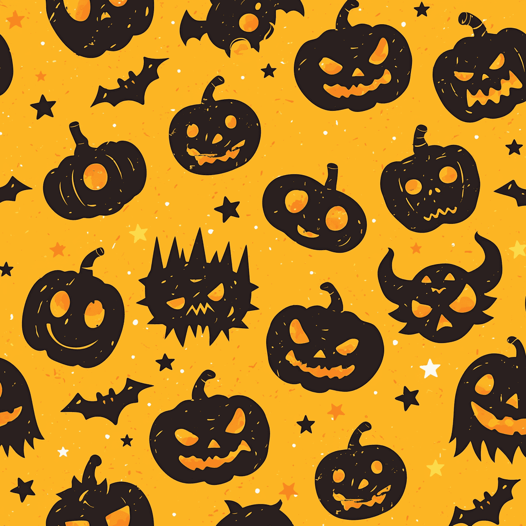 Halloween Pumpkin 429 original repeating artwork