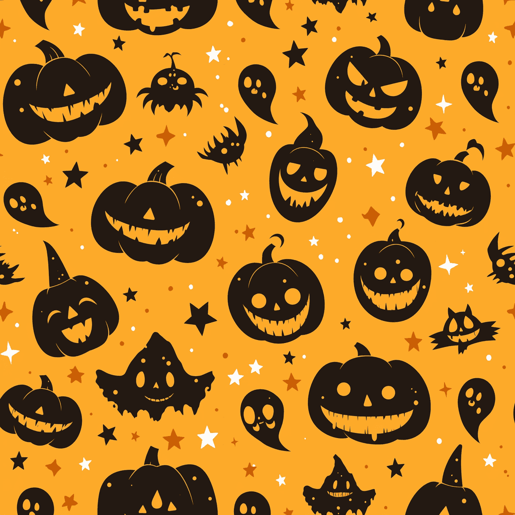 Halloween Pumpkin 440 original repeating artwork