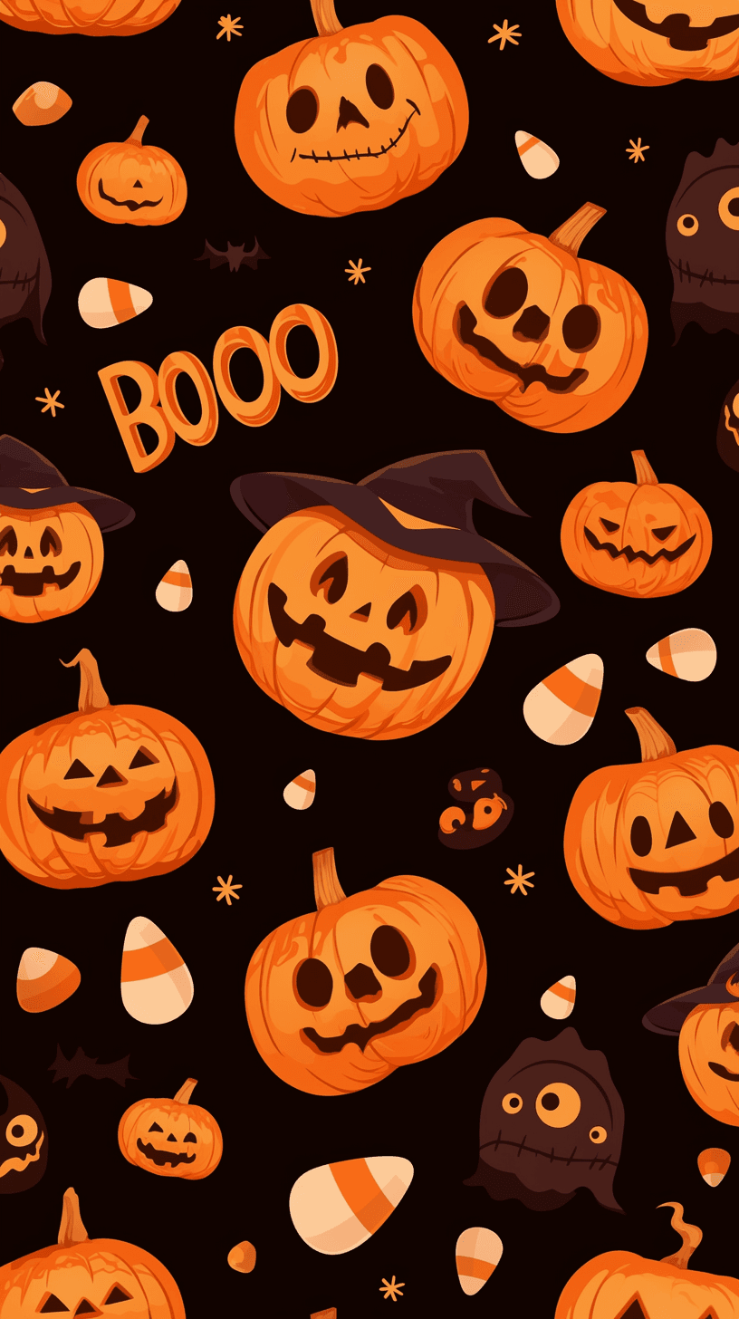 Halloween Pumpkin 504 original repeating artwork