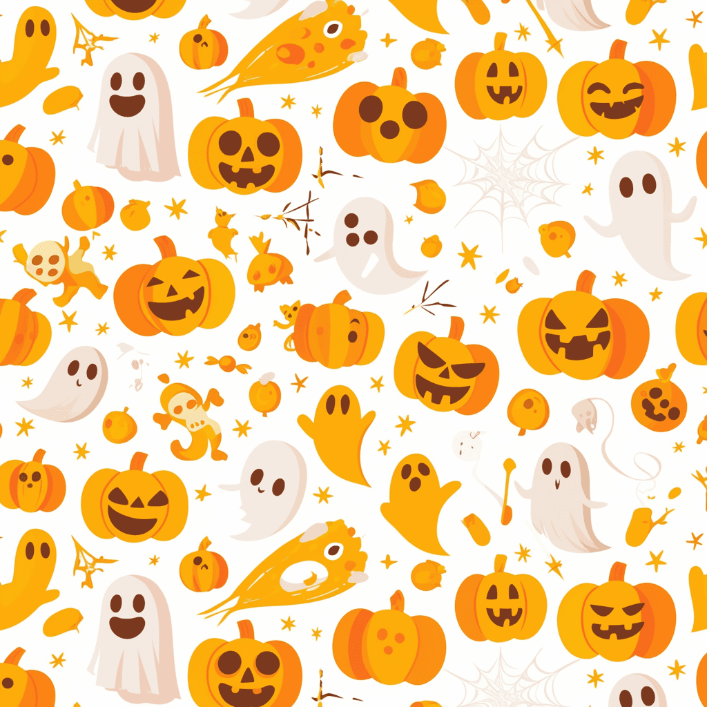 Halloween Ghost Route original repeating artwork