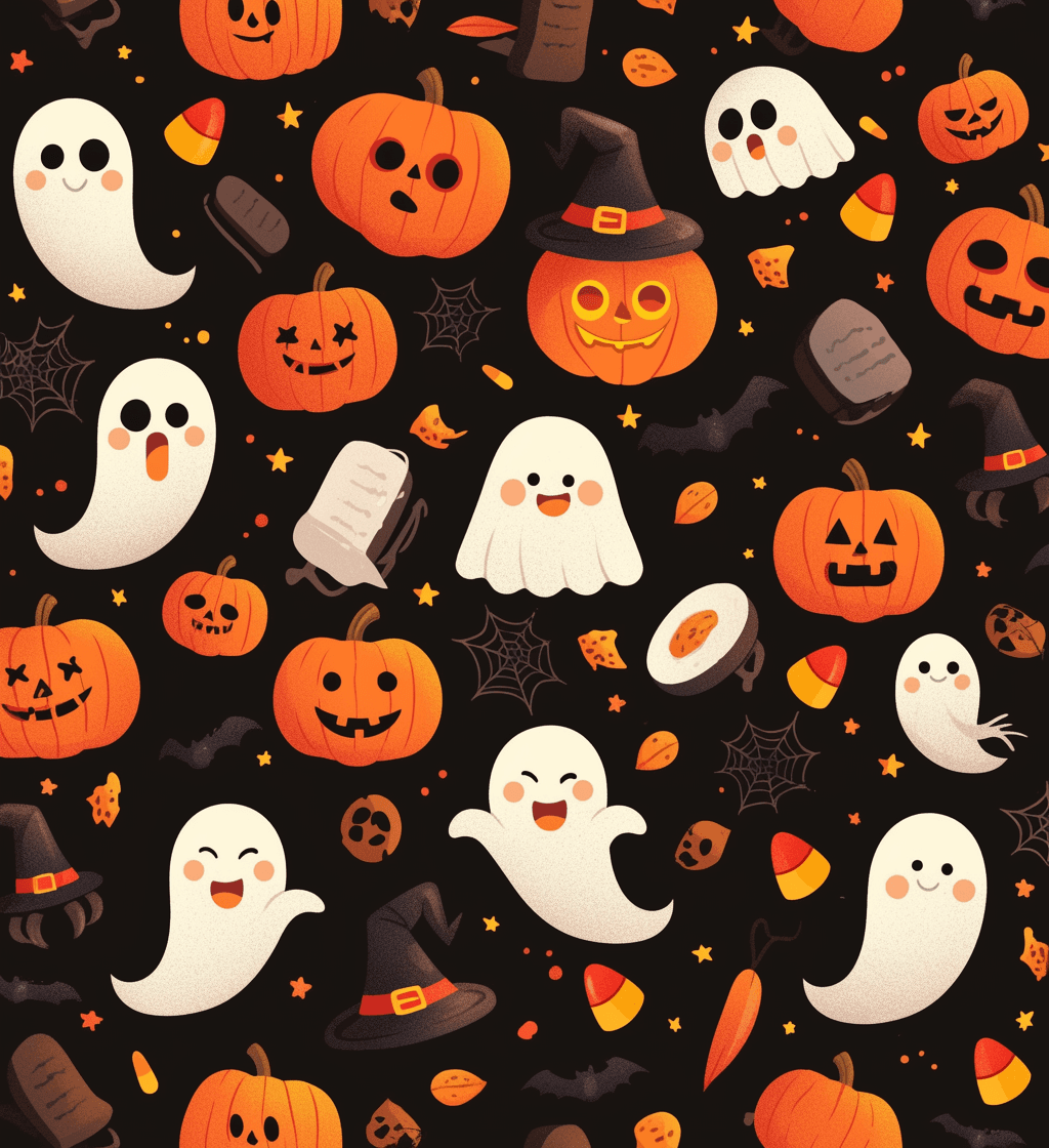 Halloween Ghost 1567 original repeating artwork