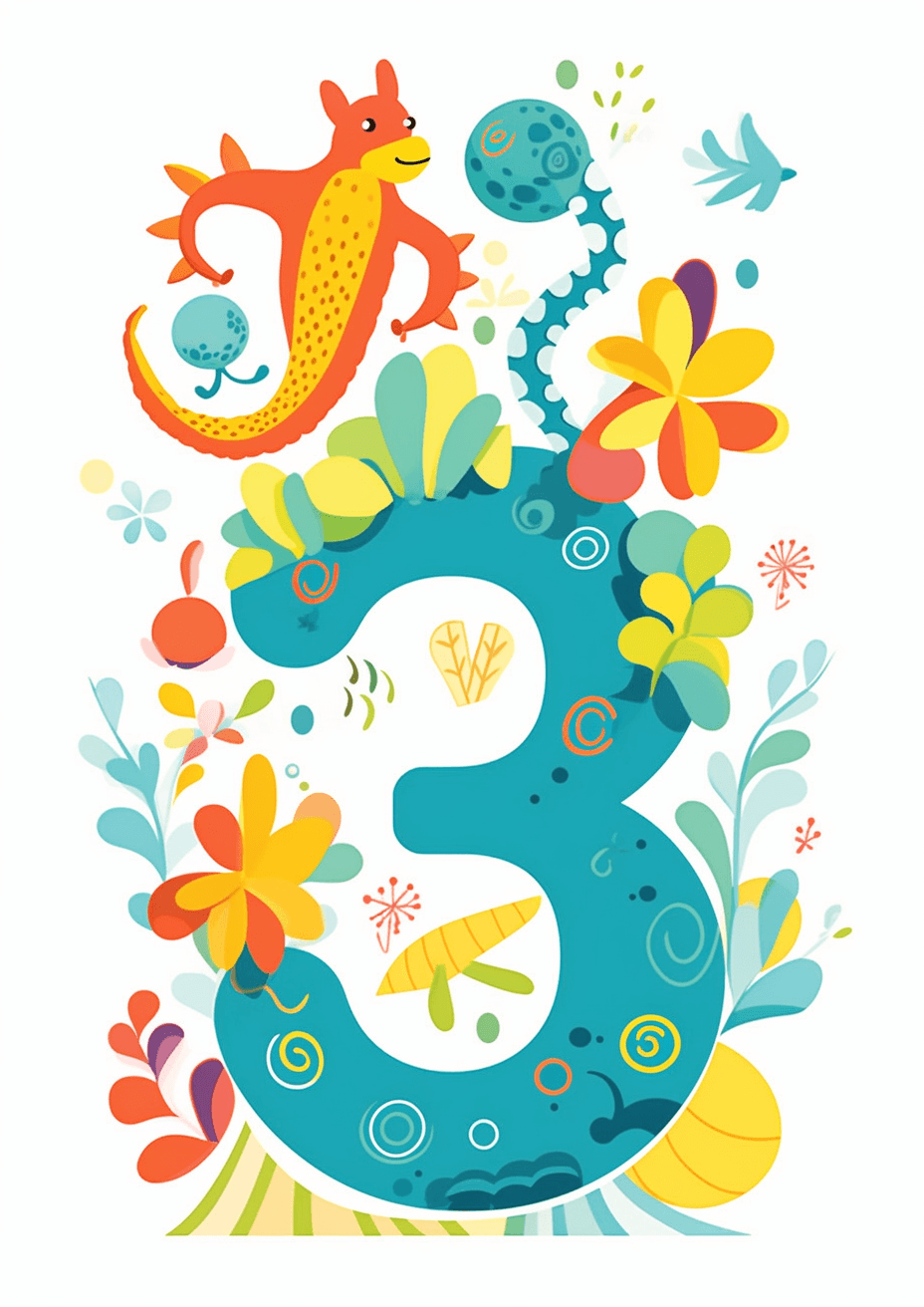 Geo Number 144 original repeating artwork