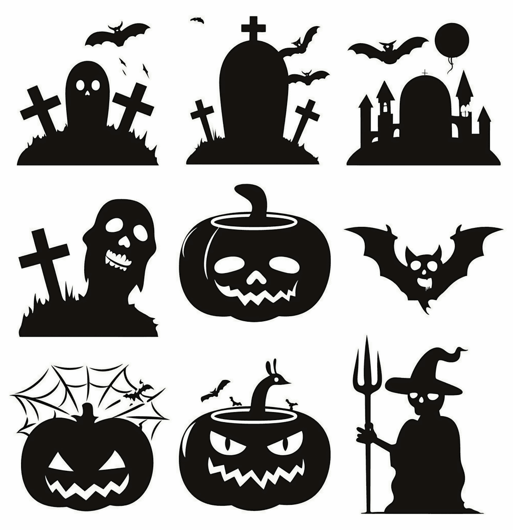 Halloween Team original repeating artwork