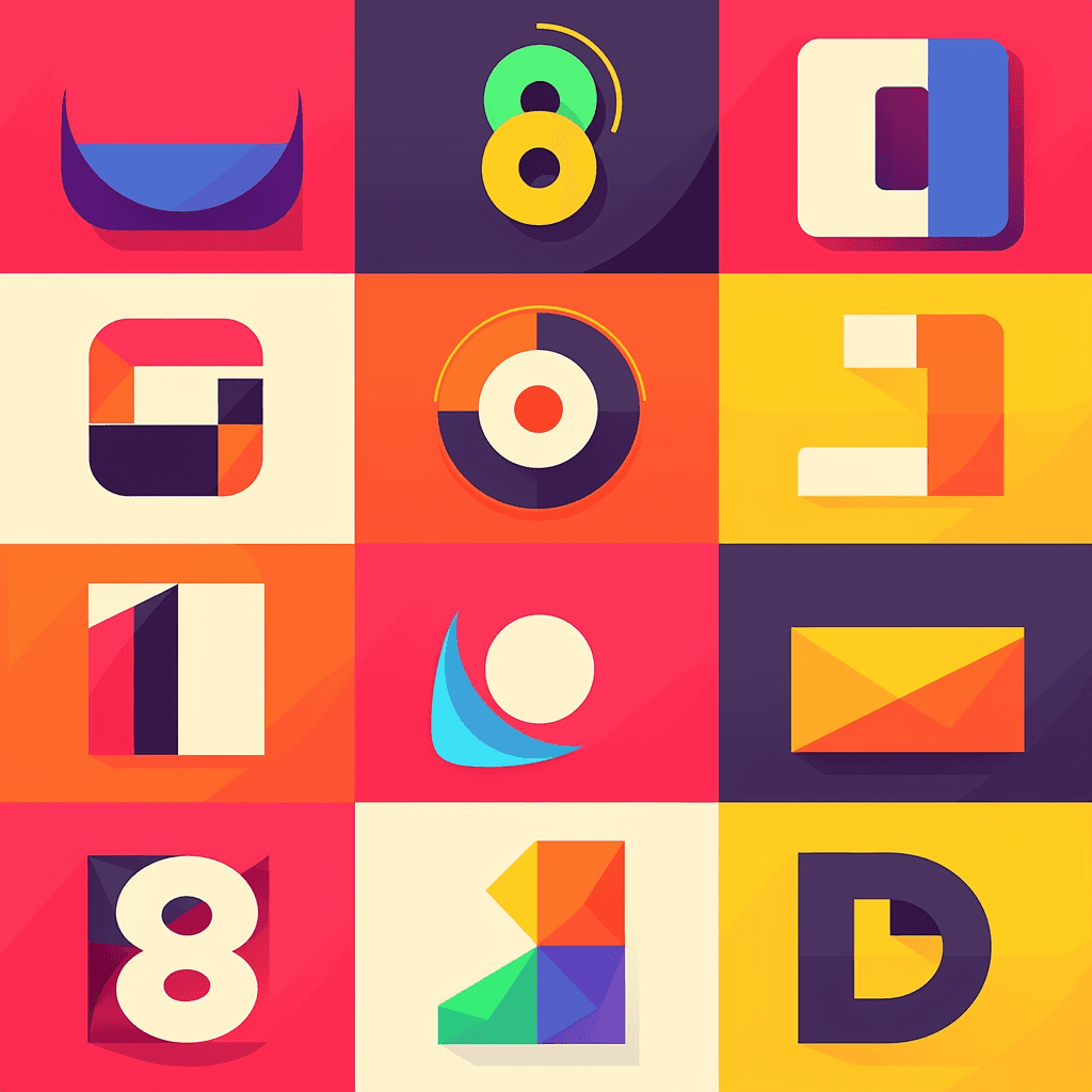 Geo Number 539 original repeating artwork
