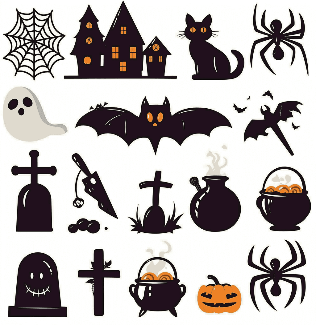 Halloween Squad original repeating artwork