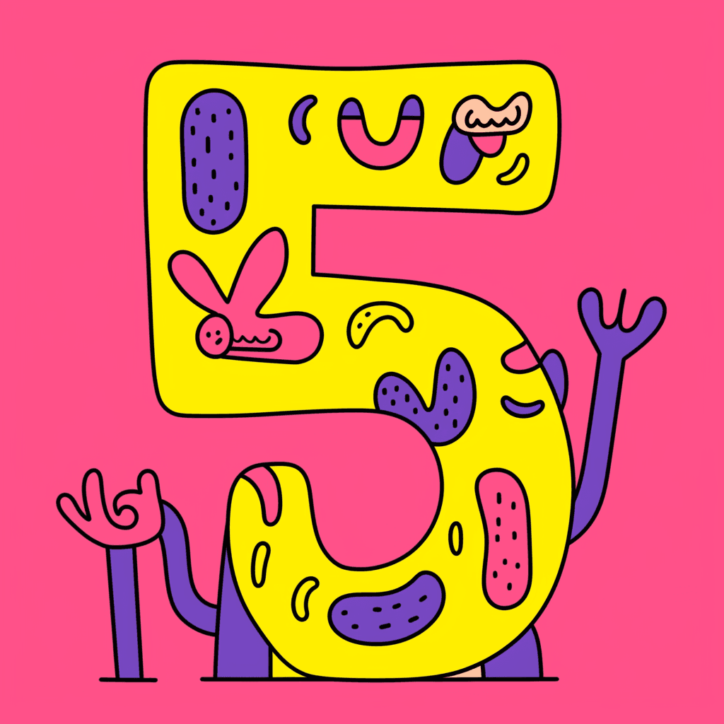 Geo Number 016 original repeating artwork