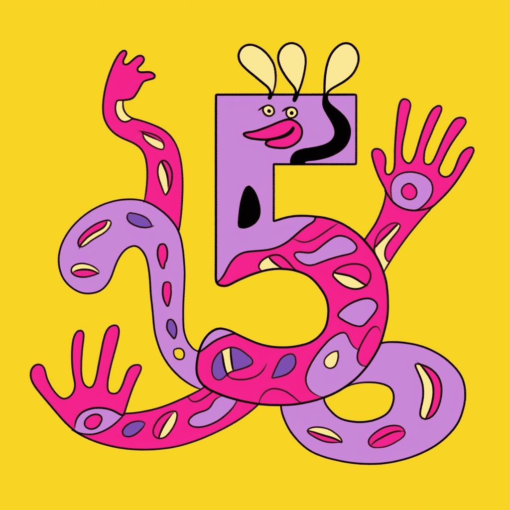 Cartoon Cartoon Number Snap original repeating artwork