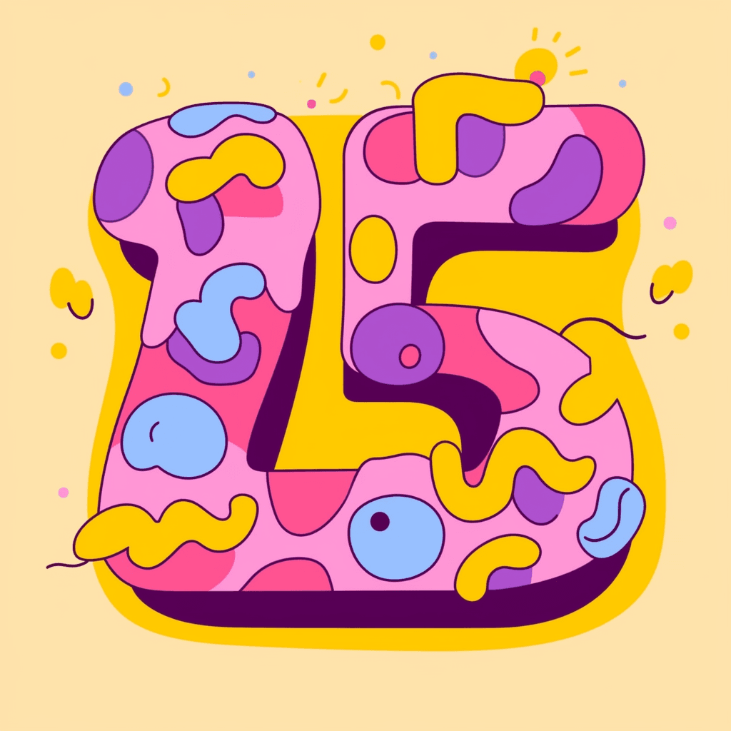 Cartoon Cartoon Number 090 original repeating artwork