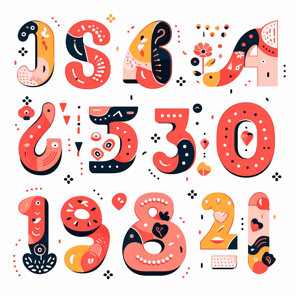 Geo Number 188 original repeating artwork