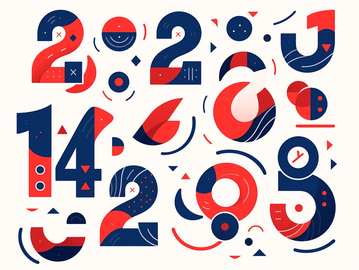 Geo Number 187 original repeating artwork
