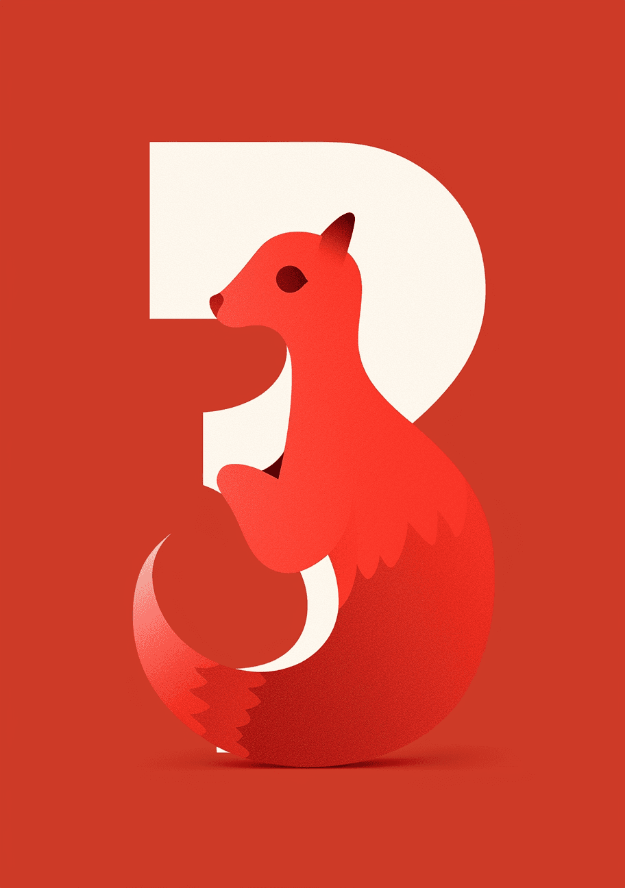 Animal Number 227 original repeating artwork