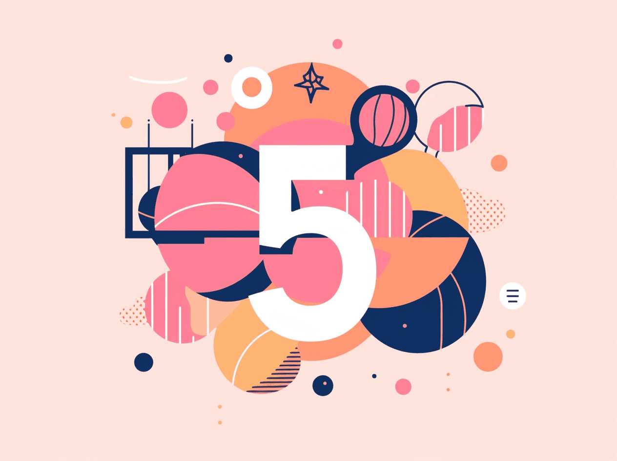 Geo Number 517 original repeating artwork