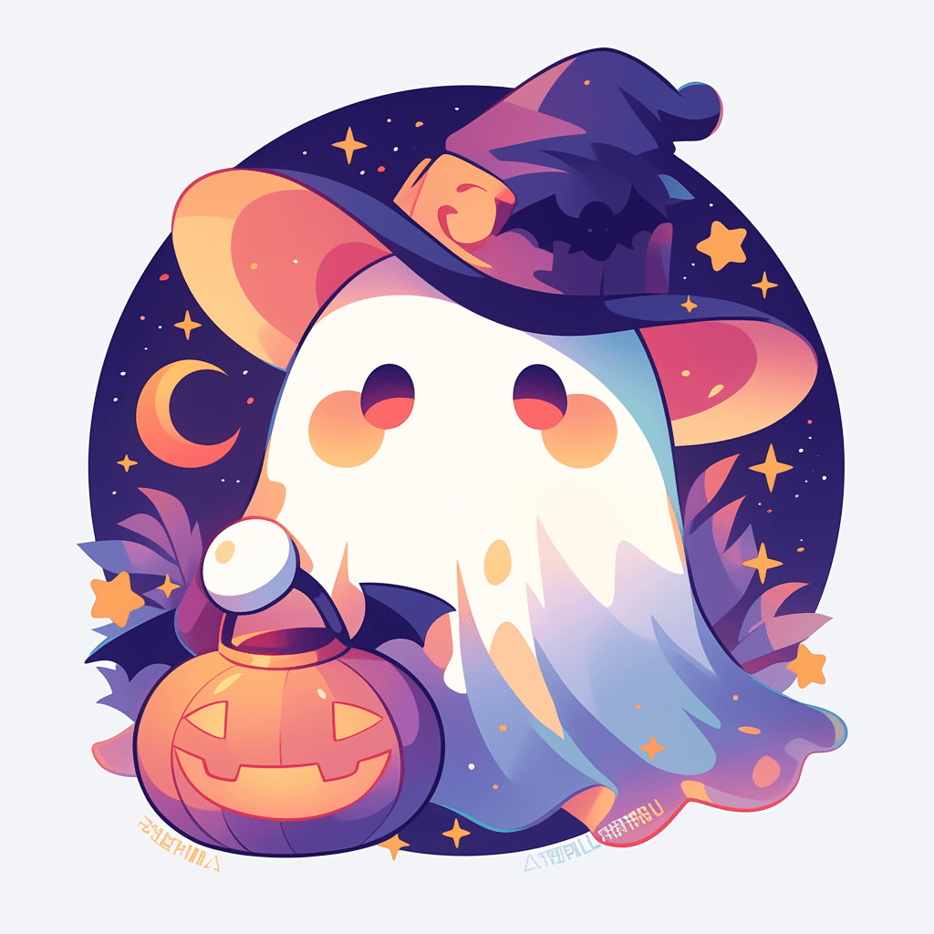 Halloween Ghost 198 original repeating artwork