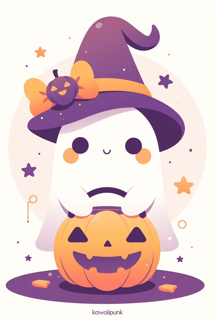 Halloween Ghost 1549 original repeating artwork
