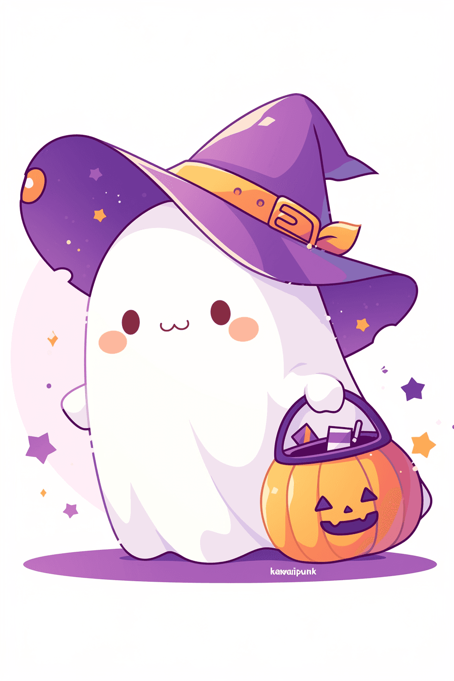 Halloween Ghost 313 original repeating artwork