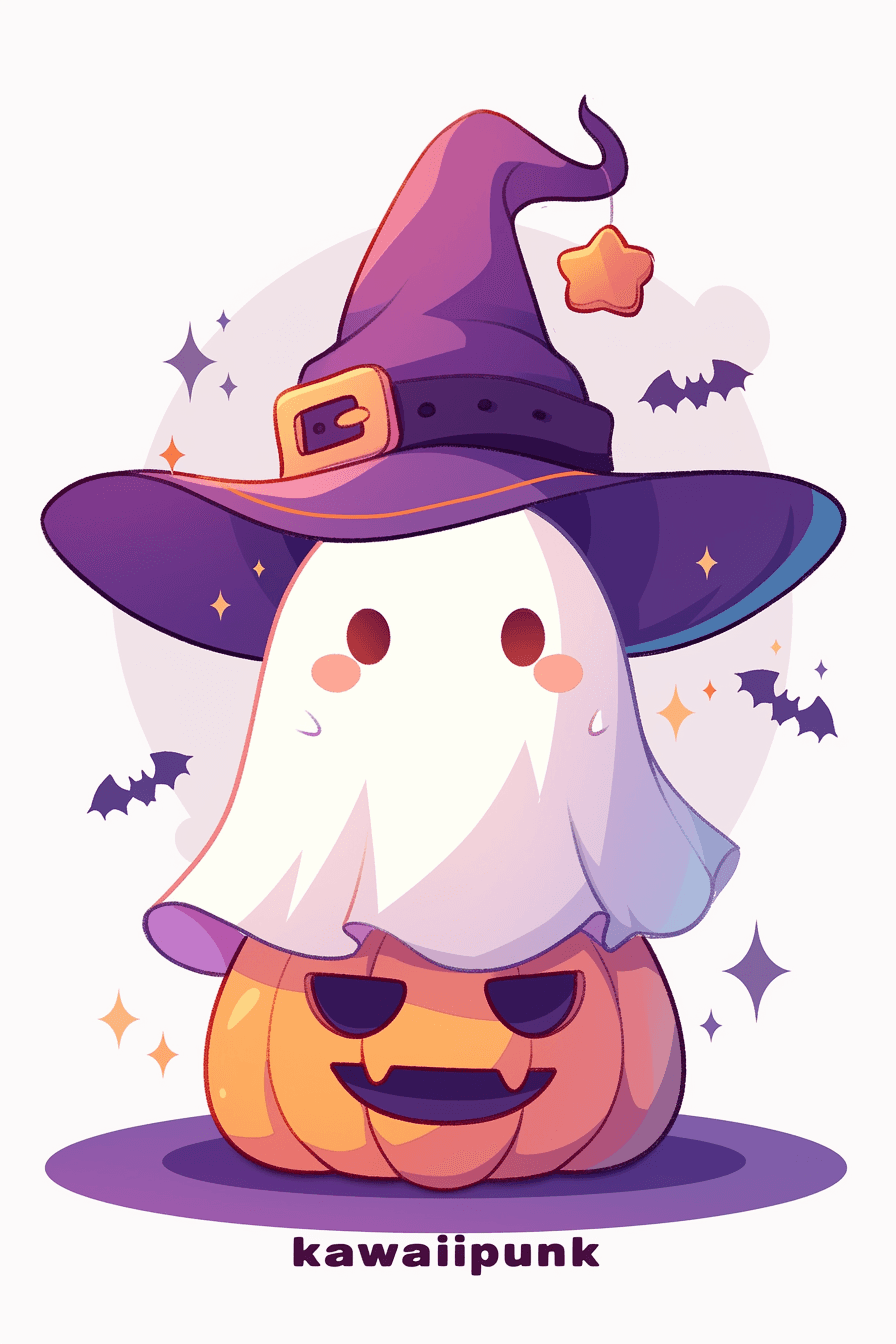 Halloween Ghost 1588 original repeating artwork