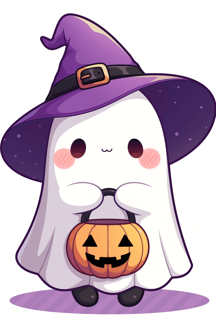 Halloween Ghost Street original repeating artwork