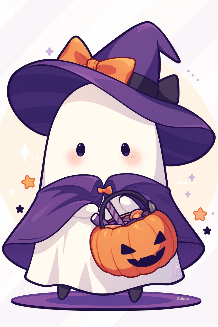 Halloween Ghost 114 original repeating artwork