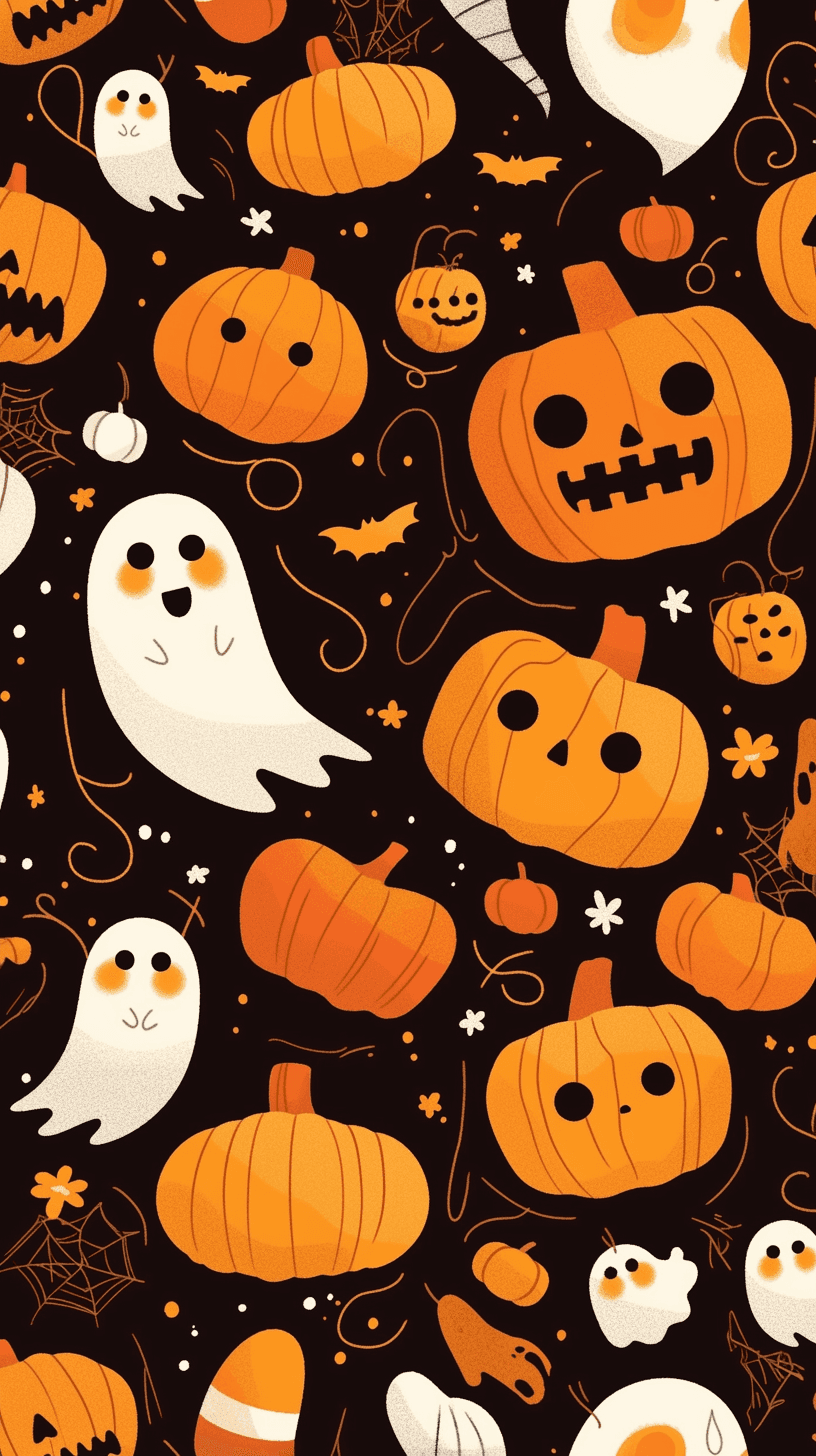 Halloween Ghost 070 original repeating artwork