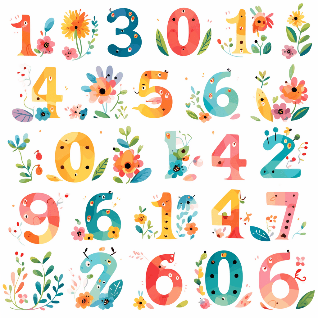 Geo Number Street original repeating artwork
