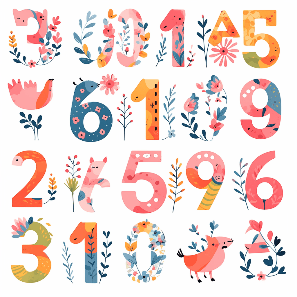 Geo Number 147 original repeating artwork